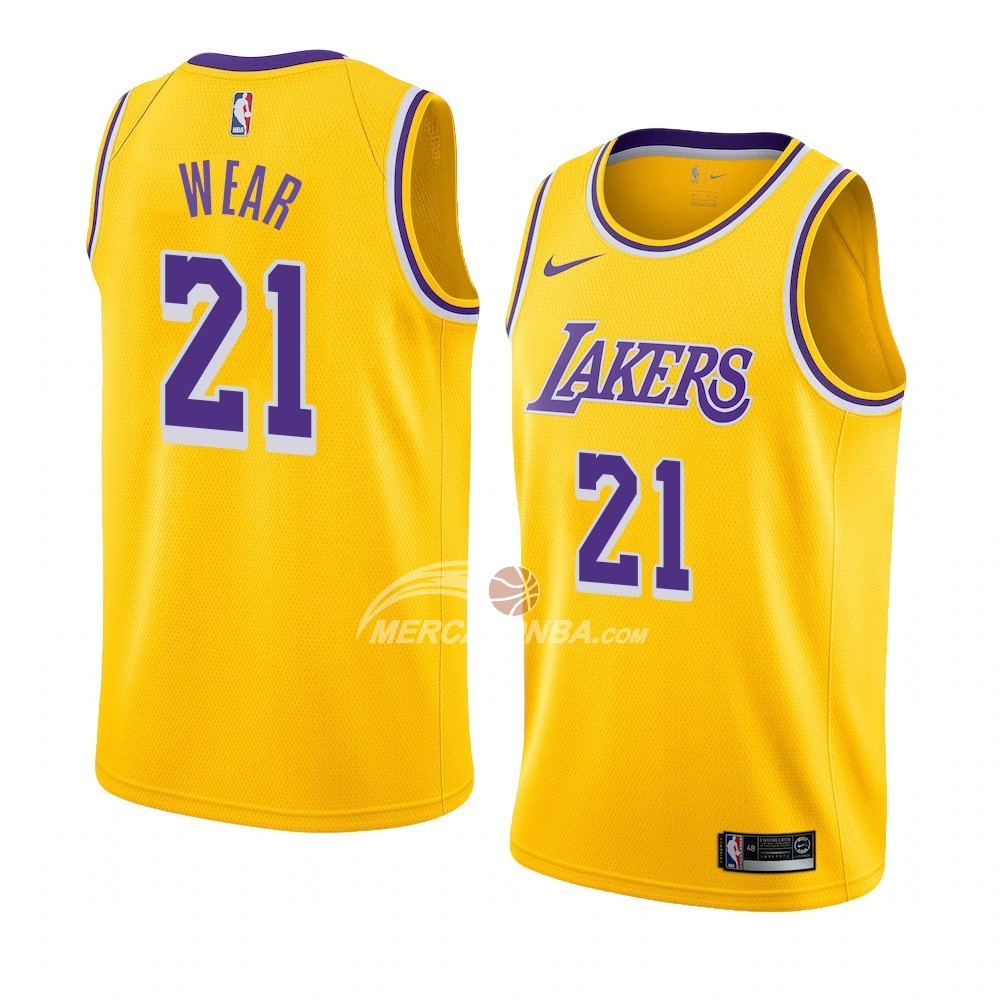 Maglia Los Angeles Lakers Travis Wear Icon 2018-19 Giallo
